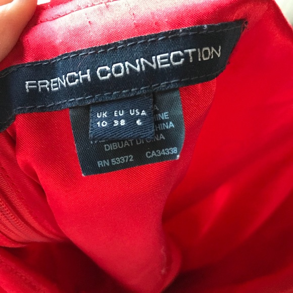 French Connection Shelby Dress  Red US6 - Picture 7 of 8